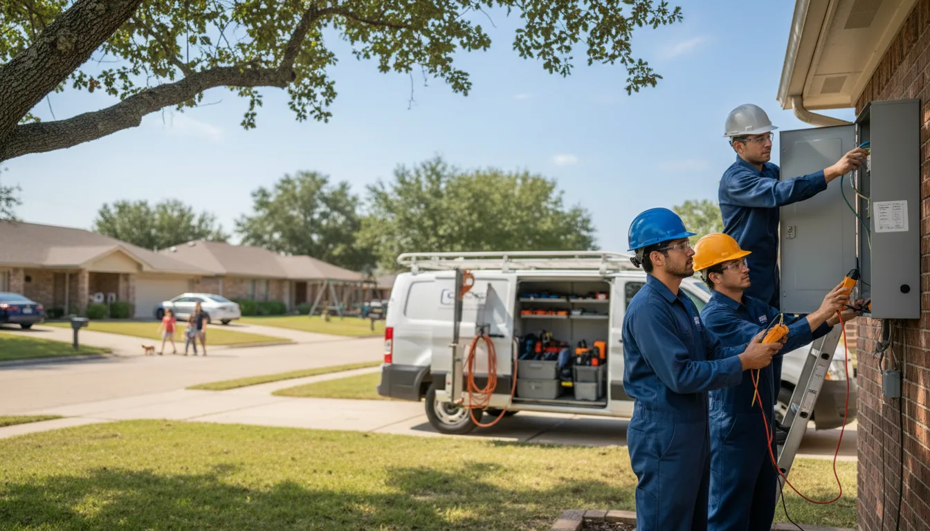 Certified electrician providing emergency electrical services in Hawthorne, WI